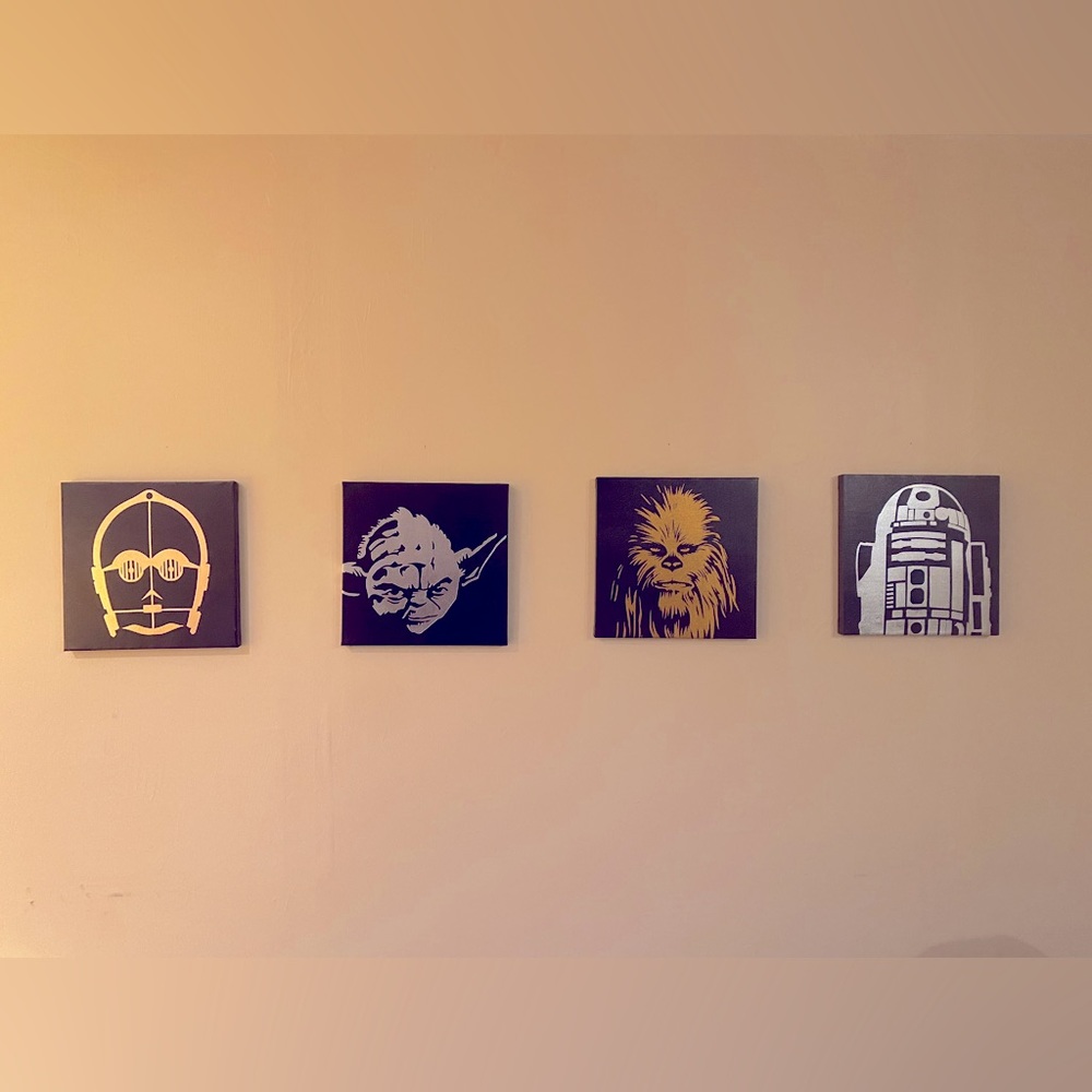 Star Wars Character prints (set of 4)